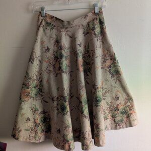 Pink Martini Floral Full Circle Skirt